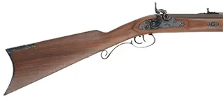 Rocky Mountain Hawken Rifle,
.54 caliber, 34" barrel,
percussion, walnut, color case hardened iron, 
used, by Davide Pedersoli